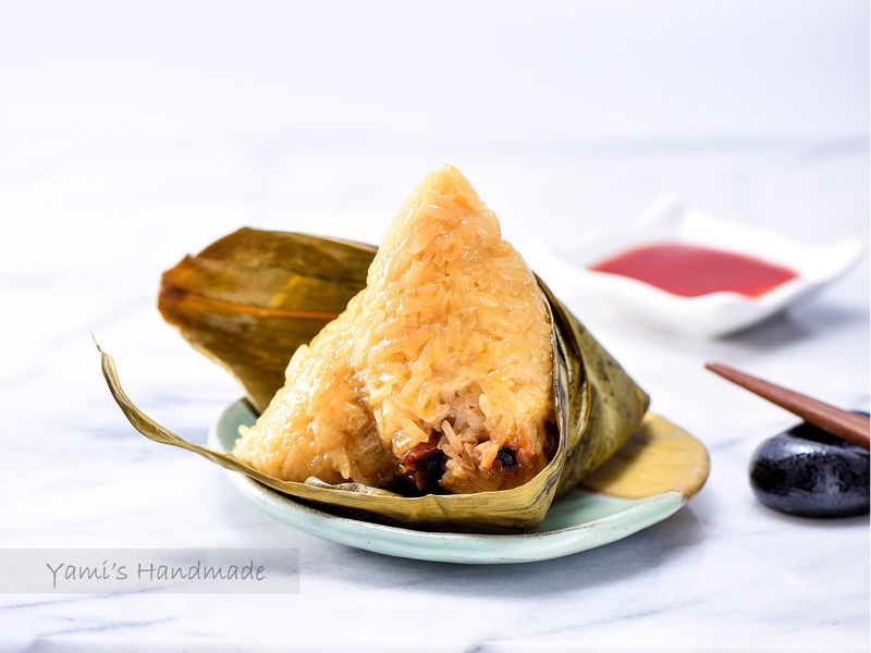 古早味粽子【超詳細步驟】(蛋黃栗子肉粽)