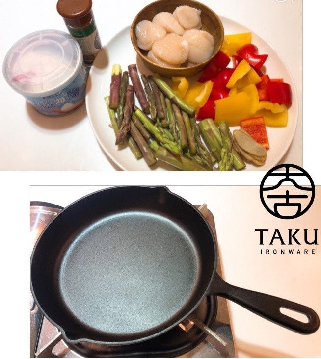 蘆筍炒干貝