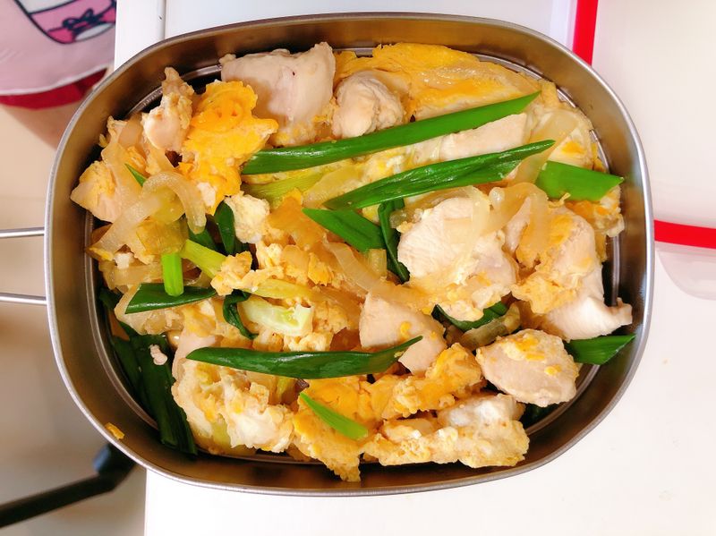 親子丼(低卡雞胸肉版)