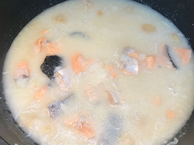 鮭魚瑤柱黃瓜粥