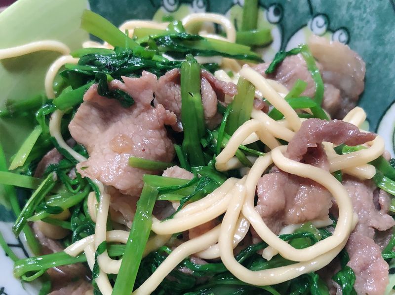 超下飯&麵之豬肉炒空心菜