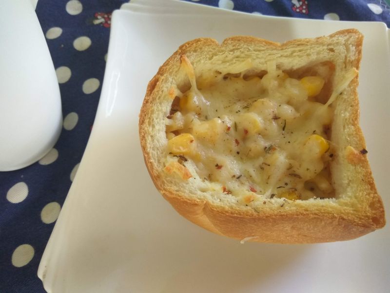 十分鐘早餐─起司玉米艇