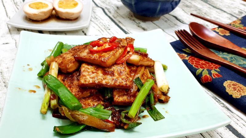 蔥燒豆腐