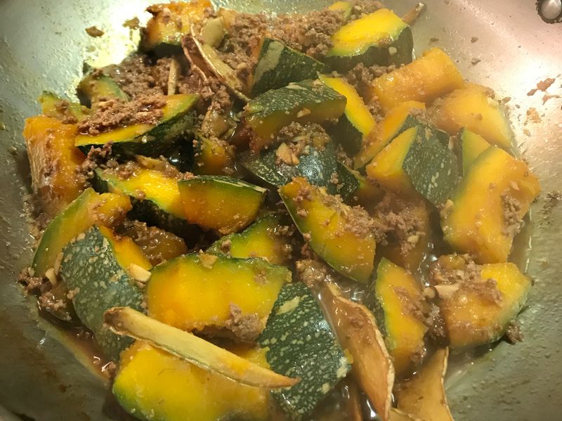 炒南瓜牛絞肉