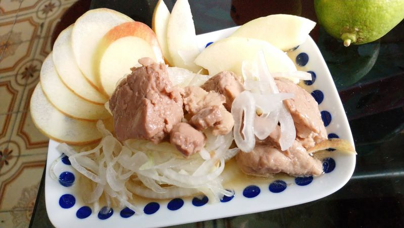 蘋果洋蔥鱈魚肝