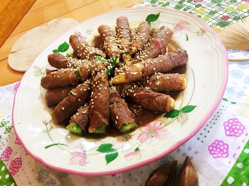 雙色牛肉捲