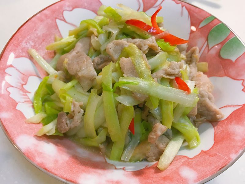 韭黃炒肉絲