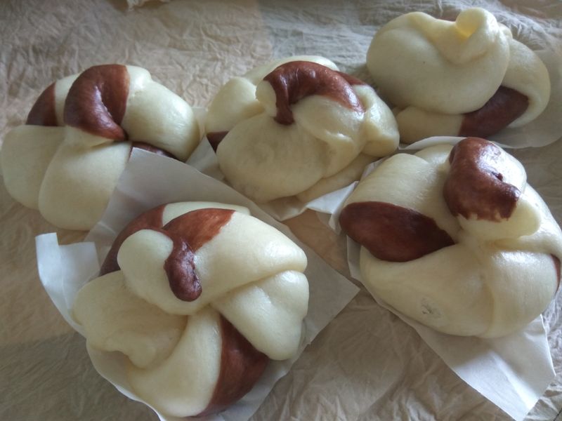 雙色玫瑰饅頭