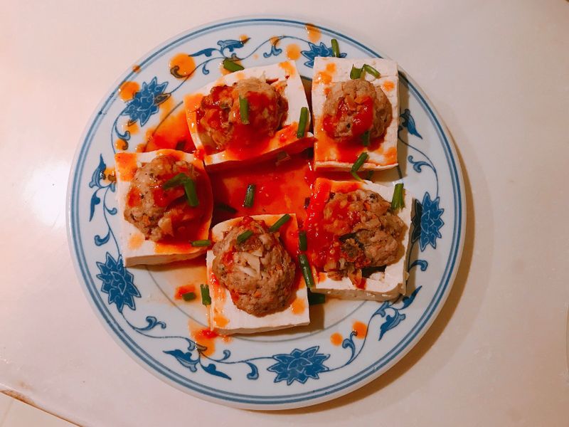 茄汁酿豆腐
