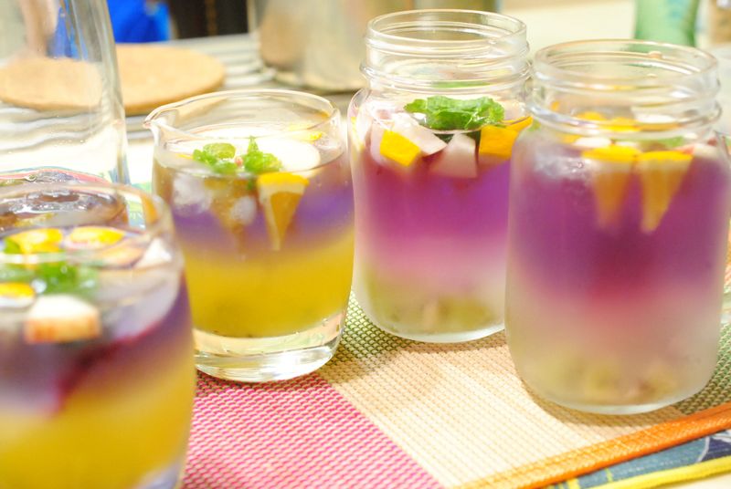 蝶豆花雙層飲