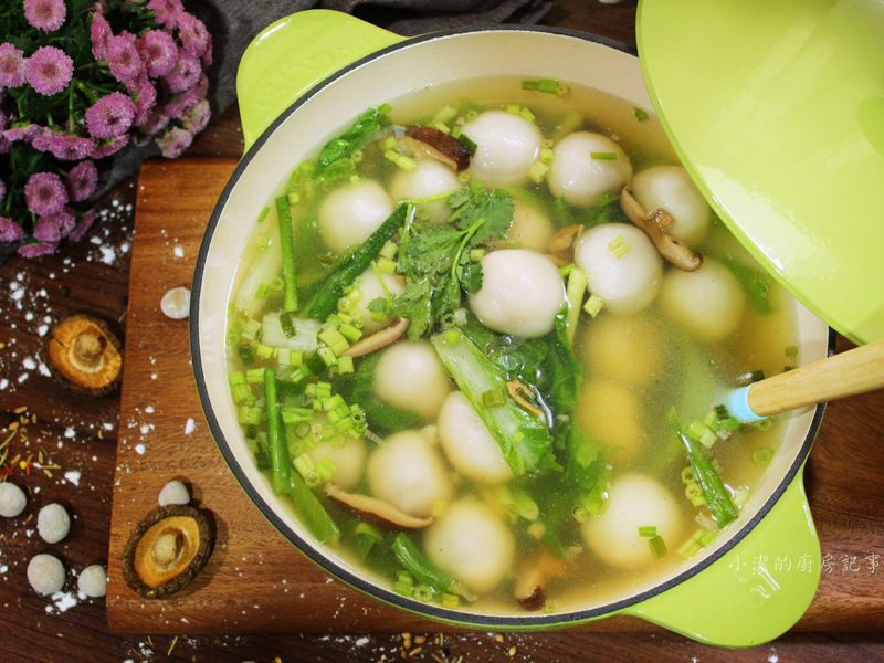 雞肉鹹湯圓