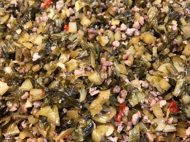 辣炒肉末酸菜