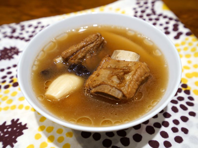 老菜脯排骨湯。高家老菜脯