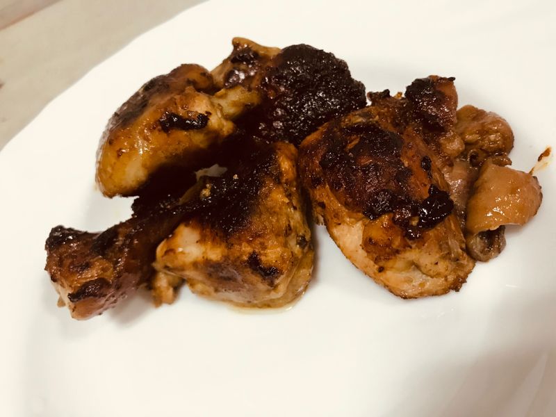 萬用鍋  烤肉醬香煎雞肉