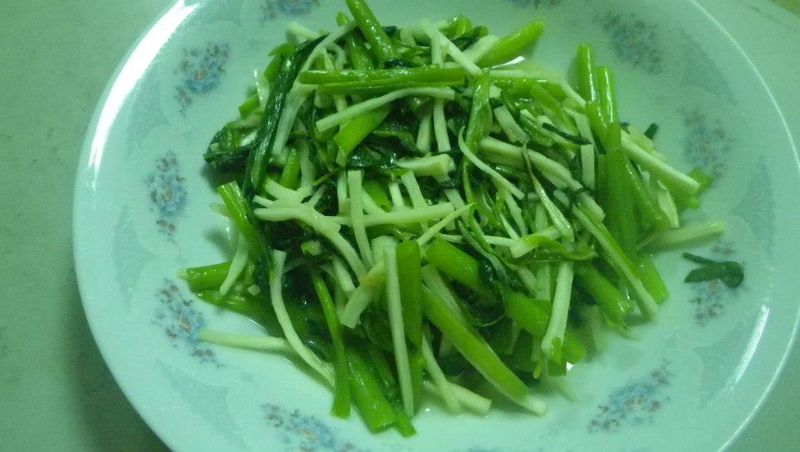 味噌筊白筍空心菜