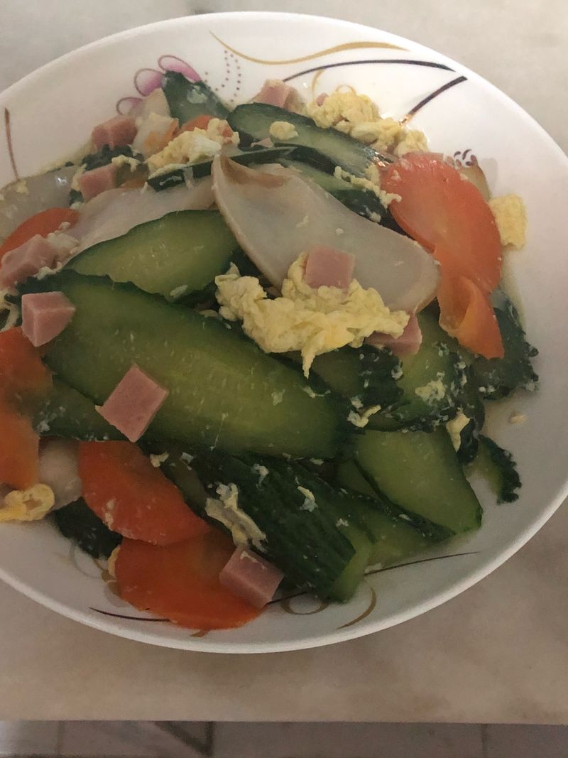 小黃瓜炒杏鮑菇