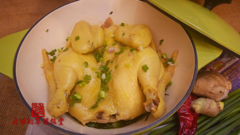 【影片】無水無油薑蔥雞(富蘭鍋料理)