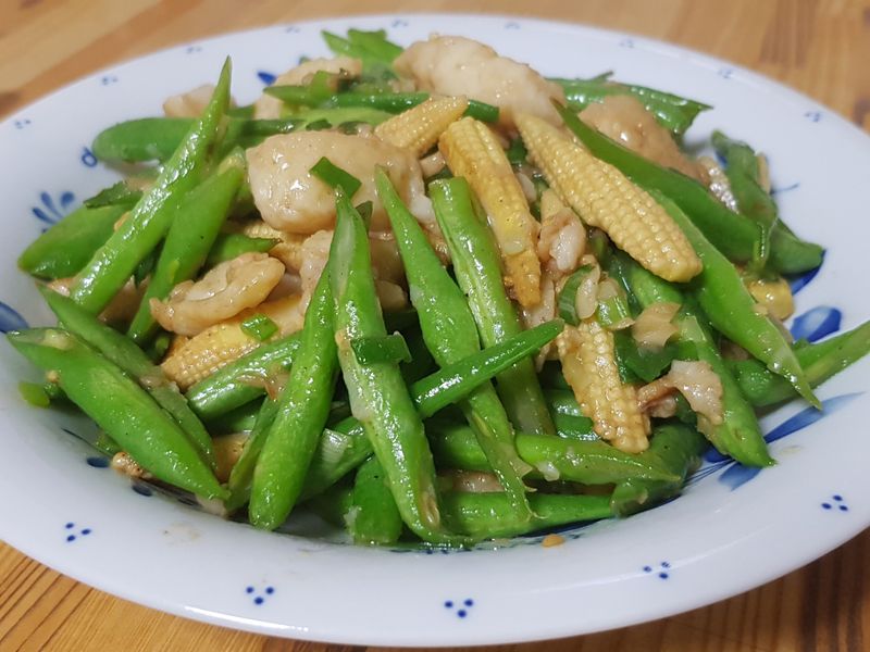 鮮蔬炒沙巴魚