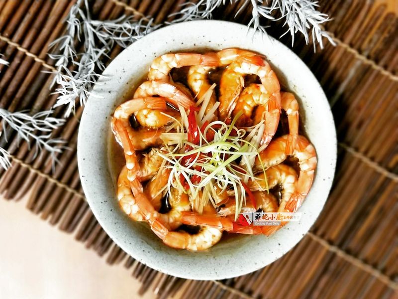 葱油蒸蝦【電鍋料理】