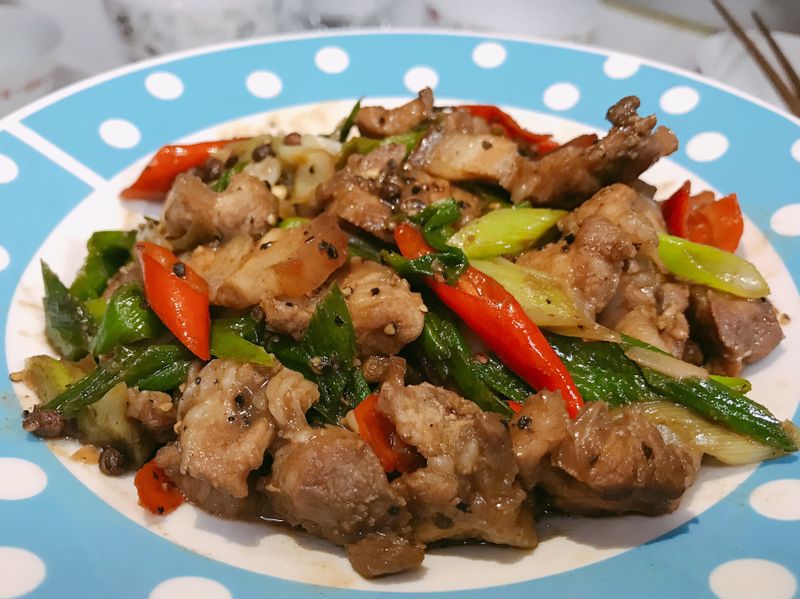 辣炒香蒜鹹豬肉