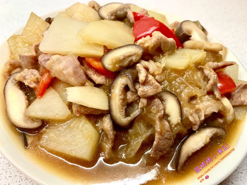 魚翅瓜炒肉絲