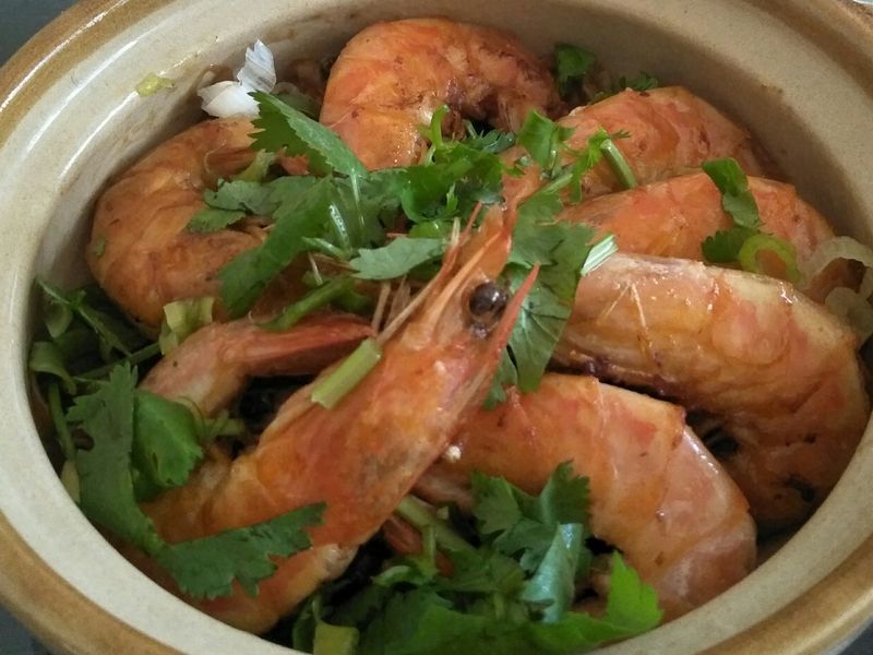 鮮蝦粉絲煲