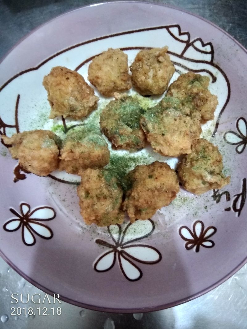 海苔葵椒炸豬肉丸子