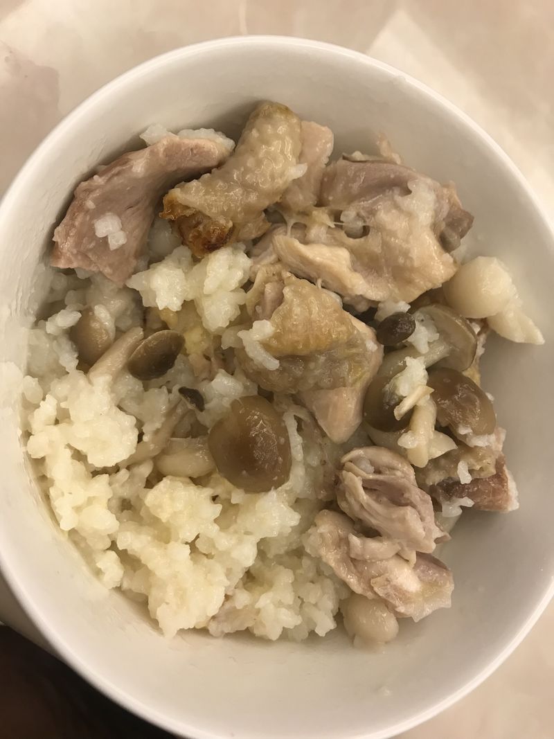 蒜頭菇菇雞飯