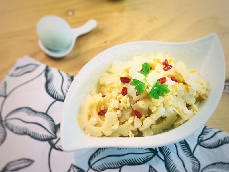 無水料理.鹹蛋苦瓜/0水鍋
