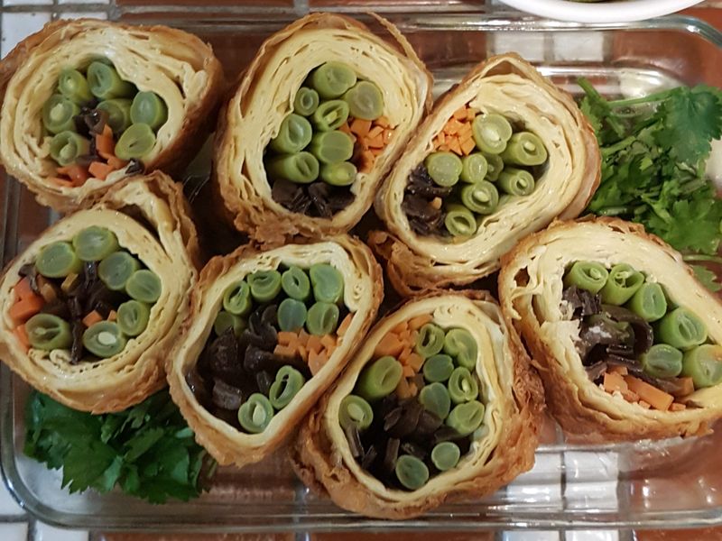 炸豆皮捲