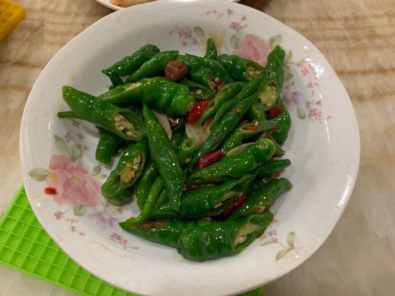 糯米椒炒干貝醬