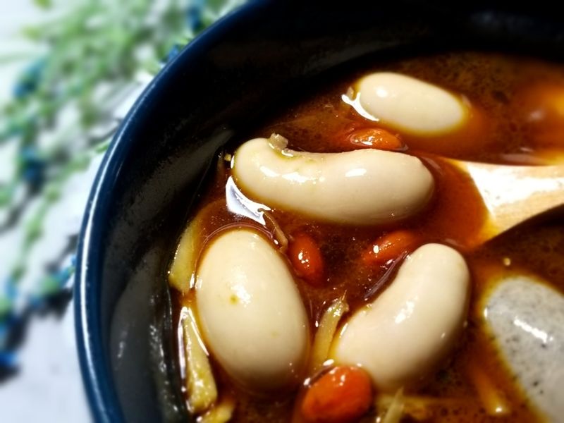 麻油雞佛 雞腰~  米血糕/金針菇/肉片
