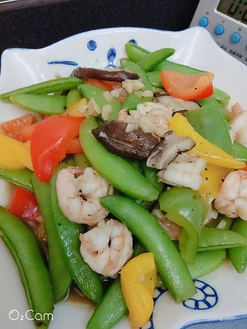 ～甜豆蝦仁～