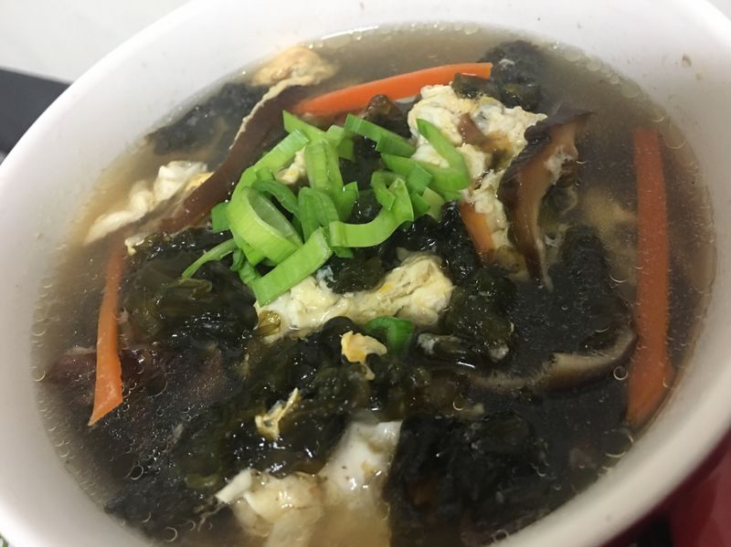 雨來菇蛋花湯