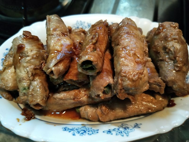 蔥捲豬梅花