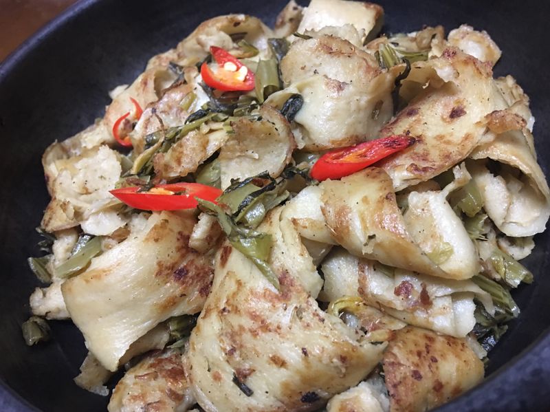 乾煸酸菜麵腸~素食家常版
