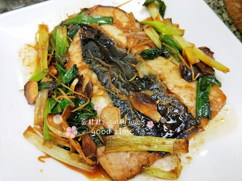 蔥燒虱目魚