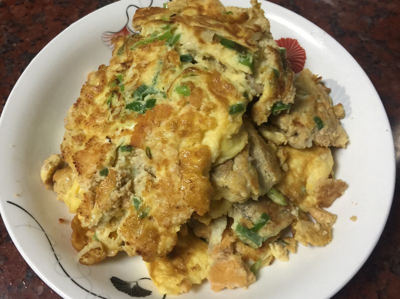 鯖花魚卵蔥花蛋