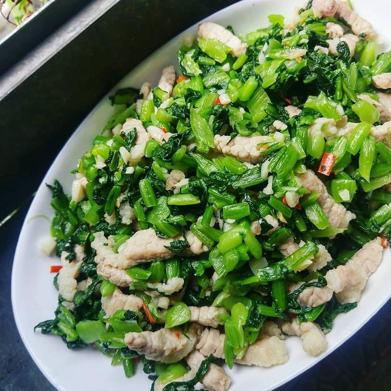 雪菜炒肉絲