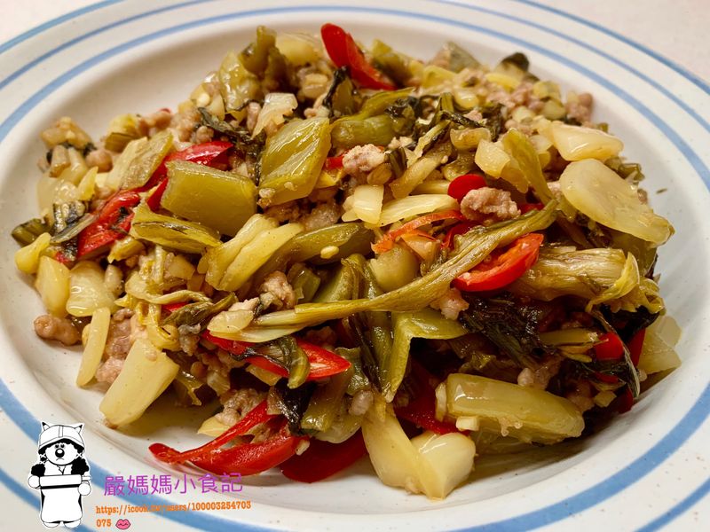 酸菜炒肉末