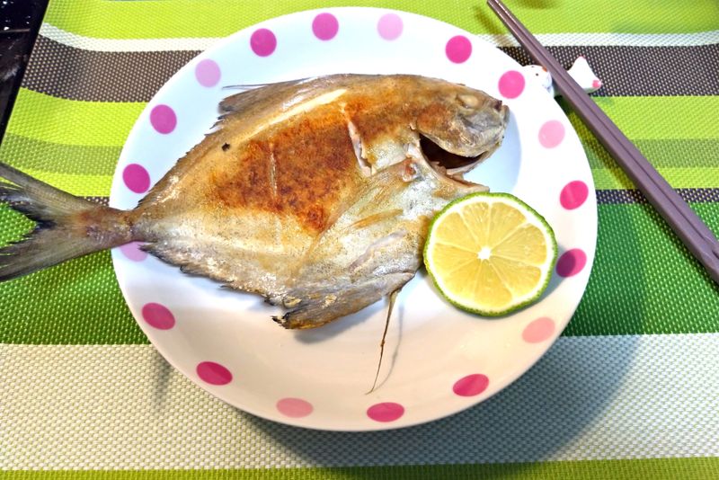 香酥乾煎鯧魚
