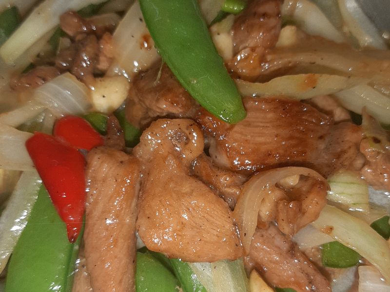 甜豆炒牛柳