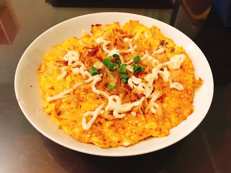 鮭魚高麗菜煎蛋