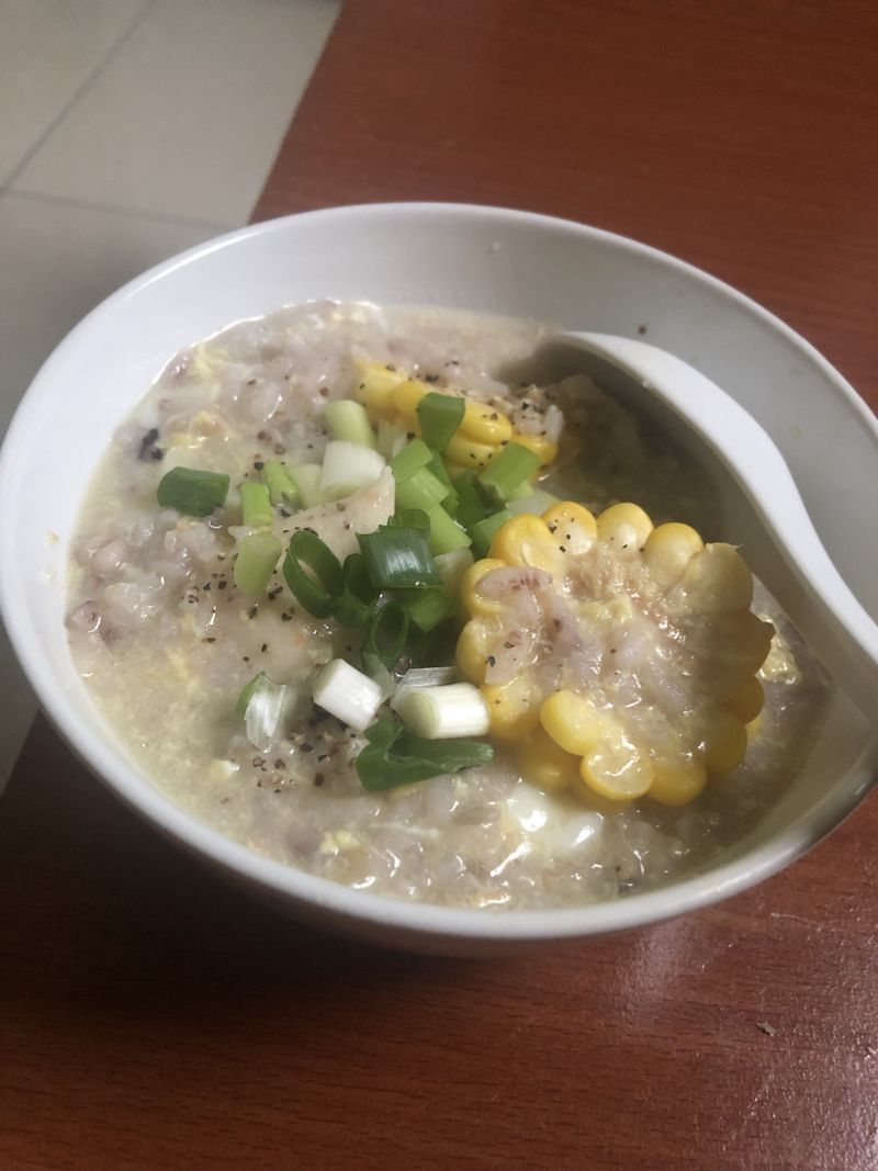 簡易鹹紫米粥