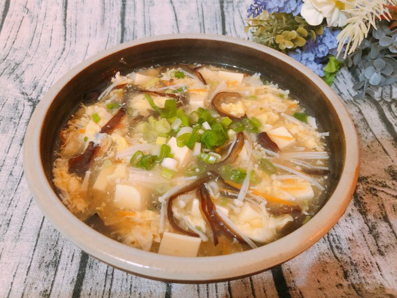 家常料理-簡易快速版酸辣湯