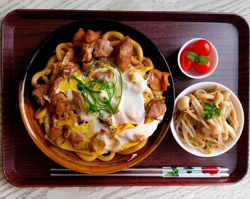 親子烏龍麵