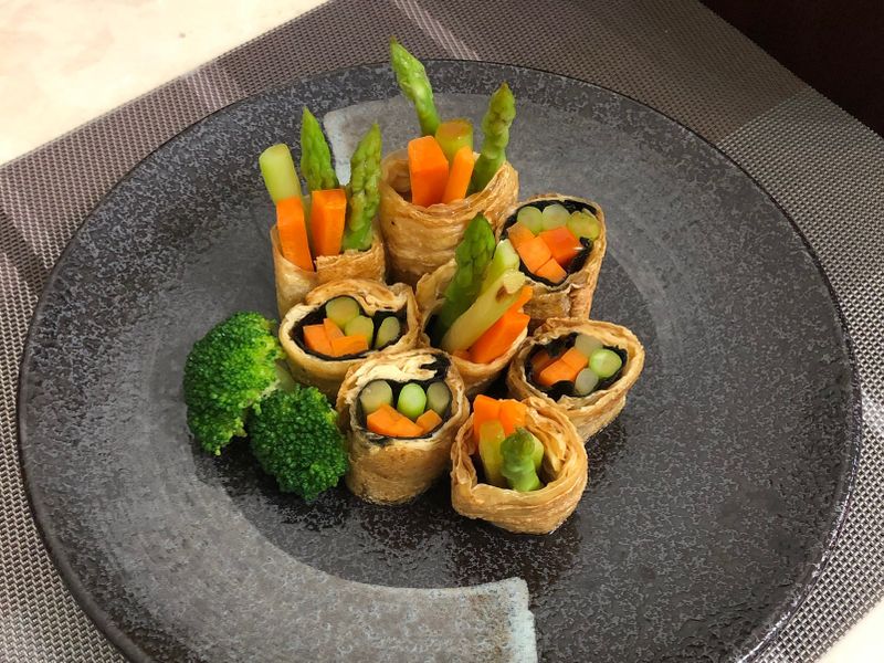 時蔬豆包捲
