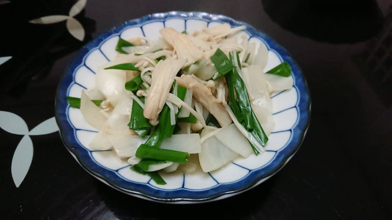 蔥炒金針菇