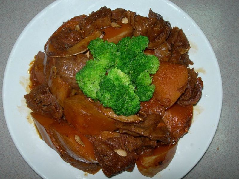 (素)南瓜燒素肉