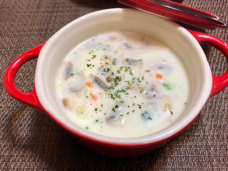 馬鈴薯蘑菇海鮮濃湯